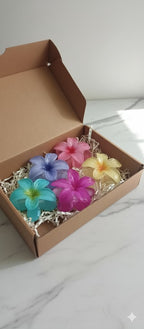 Creostyle | Fluffy Fun Hair Accessories & Flower Soap Gift Box - Premium Hamper