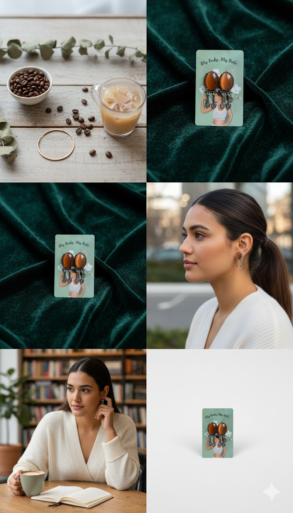 Creostyle Vintage Oval Tiger Eye Stud Earrings | Natural Gemstone Healing Crystal Jewelry for Women