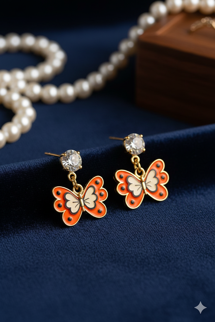 Creostyle Aesthethicc Earrings for Girls – Stylish Korean Tops Trendy Fashion Jewelry