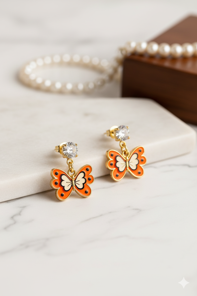 Creostyle Aesthethicc Earrings for Girls – Stylish Korean Tops Trendy Fashion Jewelry