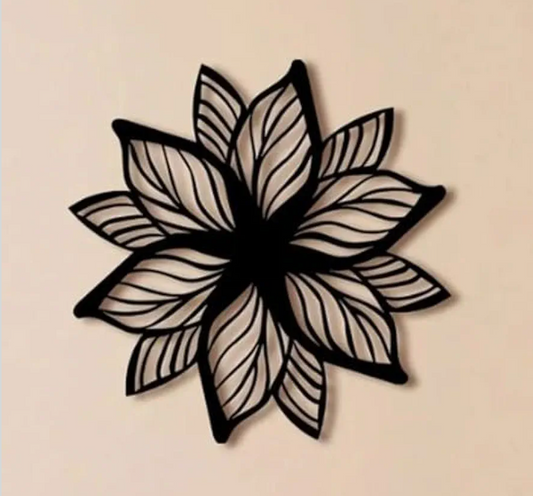 Different World FLOWER Art on Wood Panel, Decorative Wall Hanging for Living Spaces